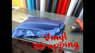 How to wrap vinyl on motorcycle parts  tutorial video [upl. by Ribal]