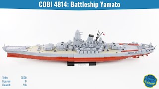 COBI 4814 Battleship Yamato  Speed Build Review [upl. by Enila799]