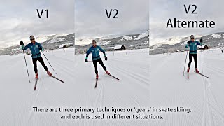 Three Basic Skate Ski Techniques Explained [upl. by Forcier]