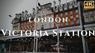 London Victoria Station Walk Through England 4K [upl. by Atnomed143]