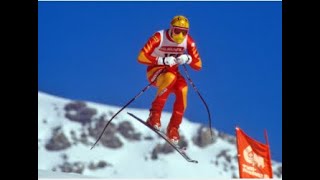 Peter Müller downhill gold WCS Crans Montana 1987 [upl. by Poppo681]