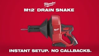 Milwaukee® M12™ Drain Snake [upl. by Mariya530]