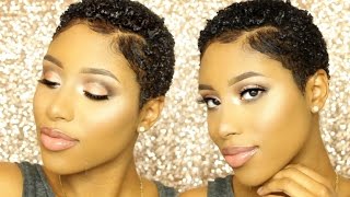 How To Define Curls for Short Natural Hair  TWA [upl. by Froma]