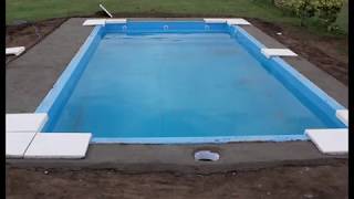 Proceso de instalación Piscina de Fibra de Vidrio [upl. by Ilrebma]