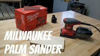 Milwaukee 14 Sheet Orbital Palm Sander with Dust Canister [upl. by Oguh]