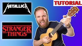 Master of Puppets  Metallica UKULELE TUTORIAL [upl. by Engud783]