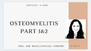 OSTEOMYELITIS [upl. by Hsetirp]