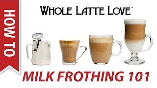 Milk Frothing for Beginners [upl. by Alyakem]