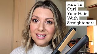 How To Curl Short Hair With A GHD Straightener [upl. by Anahpets]