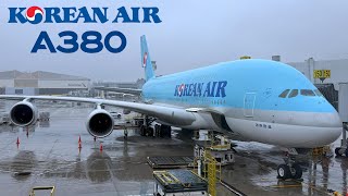 🇺🇸 Los Angeles LAX to Seoul ICN 🇰🇷 Korean Air Airbus A380  FULL FLIGHT REPORT Polar route [upl. by Maximo]