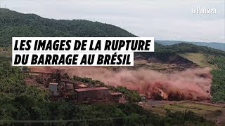 Les images impressionnantes de la rupture du barrage au Brésil [upl. by Clere]