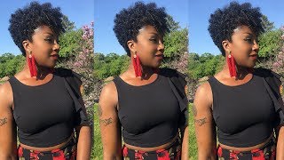 How to TWA Braidless Crochet Curlkalon Hair [upl. by Idnir208]