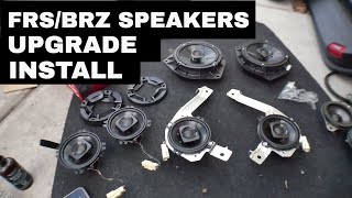 FRS  BRZ  Toyota GT86 Speakers Upgrade FULL INSTALL [upl. by Atiuqcir915]