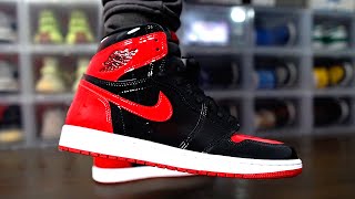 JORDAN 1 quotBRED PATENTquot UNBOXING [upl. by Freiman25]