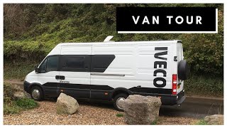 Our SelfBuild Van Tour  IVECO  Family of 5 [upl. by Bethany]