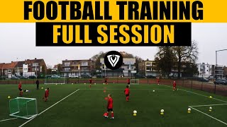 Football Training  Full Session  U11  U12  U13  U14  Thomas Vlaminck [upl. by Viridissa]