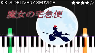 Kikis Delivery Service  A Town With An Ocean View  Piano Tutorial [upl. by Essenaj]