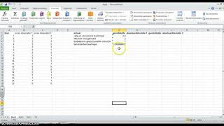 Berekenen Gemiddelde en standaarddeviatie in Exel [upl. by Eekaz692]