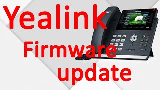 Yealink Handset Firmware update [upl. by Eppilihp]