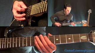 Master of Puppets Guitar Lesson Pt2  Metallica  Rhythms [upl. by Melany]