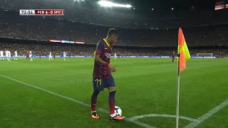 Neymars First Game at Camp Nou [upl. by Darcey411]