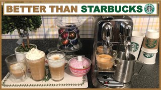 Nespresso CREATISTA PLUS Coffee Drinks  Better than Starbucks Recipes  OriginalLine By Breville [upl. by Ayetal]