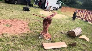 A fabulous range of wooden sculpture at Caerleon festival 2024 [upl. by Rehpotsirk]