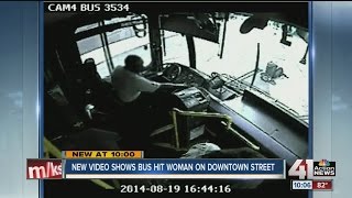 Video shows distracted bus driver hit pedestrian [upl. by Winnah569]