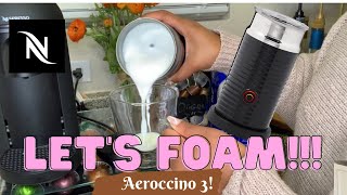 How To Foam Milk With Aeroccino 3 Make Coffee With Foam Tips amp Tricks  Easy Foamed Latte Recipe [upl. by Eliathas]