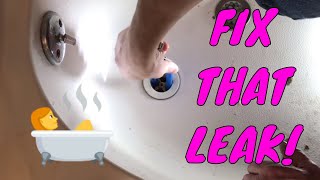 How To Replace a Bathtub Drain and Fix Leak [upl. by Loughlin]