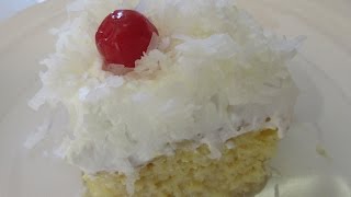 PINA COLADA CAKE  How to make a moist PINA COLADA CAKE Recipe [upl. by Dibb126]