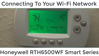 How To Connect Your Honeywell RTH6500WF or RTH6580WF To Your Wi Fi Network Using Your Mobile Phone [upl. by Ottavia]