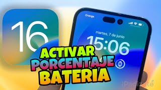 👉 Como PONER el PORCENTAJE DE BATERIA en IPHONE IOS 16 🔥 Todas las VERSIONES 7 8 X 11 1213 [upl. by Schubert]