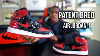 Air Jordan 1 Patent Bred Review [upl. by Areip]