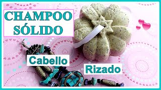 💚❤️ CHAMPÚ SÓLIDO Casero CABELLO RIZADO Tutorial ANTIFRIZZ [upl. by Assirolc]