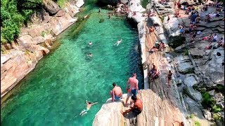 Valle Verzasca  Lavertezzo and Verzasca Dam Swiss [upl. by Winifred944]