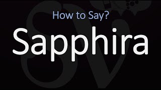 How to Pronounce Sapphira CORRECTLY [upl. by Nea776]