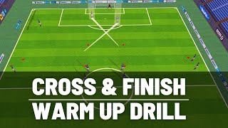 Crossing amp Finishing Drill  U13 U14 U15  FootballSoccer  2021 [upl. by Ytsirt706]