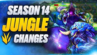 BUFFED Season 14 Jungle Absolutely EVERYTHING You NEED To Know New Map New Baron New Monsters [upl. by Yule]