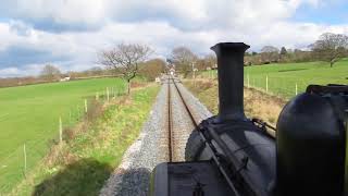 Footplate view of A1X Terrier 32678 Knowle on climb up Tenterden Bank KampESR [upl. by Maice]