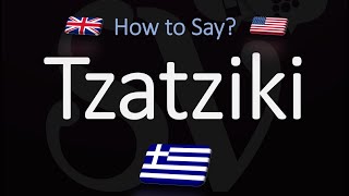 How to Pronounce Tzatziki Sauce CORRECTLY [upl. by Buschi]