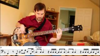 Marvin Gaye  Mercy Mercy Me Bob Babbitt  Bass Transcription [upl. by Esele84]