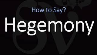 How to Pronounce Hegemony CORRECTLY Meaning amp Pronunciation [upl. by Otnicaj570]