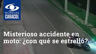 Misterioso accidente en moto ¿con qué se estrelló [upl. by Nagaem]