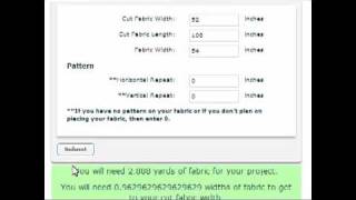 Making Curtains  Yardage Calculator [upl. by Ahcsap]