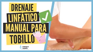 ✅🦶 Drenaje linfático manual para TOBILLO ESGUINCE GRADO IIIII [upl. by Inaffets]