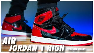 Air Jordan 1 High OG Patent Bred [upl. by Welsh]