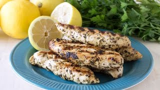 Quick Grilled Lemon Chicken Tenders [upl. by Ainav]