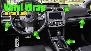 How to Vinyl Wrap Interior Trim  DETAILED GUIDE [upl. by Reamonn]