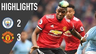 Manchester United 32 Manchester City  Premier League Highlights 1718  Manchester United [upl. by Hisbe]